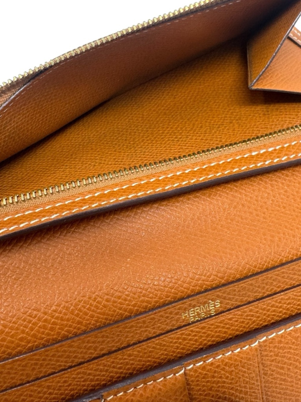 ✨🛍️ Hermes Brown Epsom Leather Bearn Wallet - Picture 7 of 7